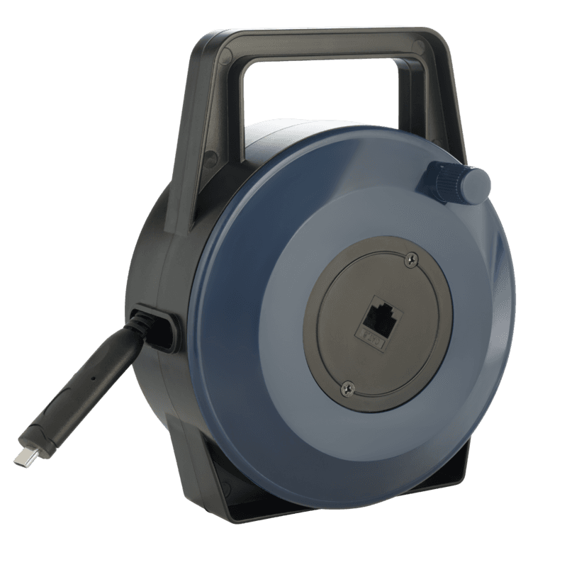 Extngo Blue retractable USB-C to Ethernet reel